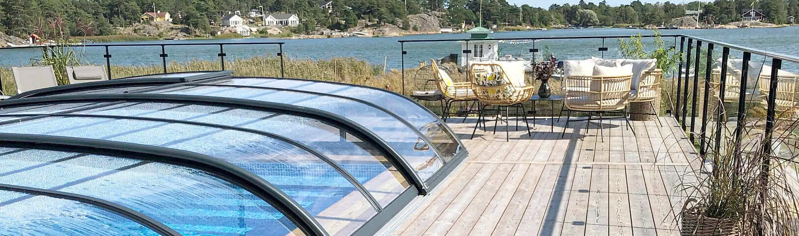 Miljöbild - Pooltäckning